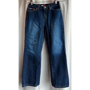 Vintage Tommy Hilfiger Authentic 2002 Tomboy Jeans Roc-Roc Dark Blast Boy 12 EUC